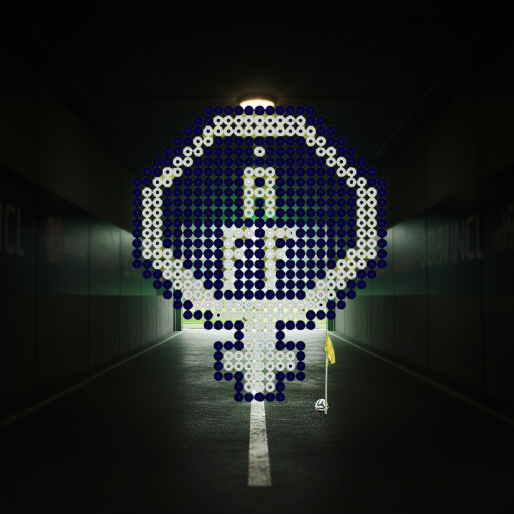 Åtvidabergs FF pärlplatta klubbmärke