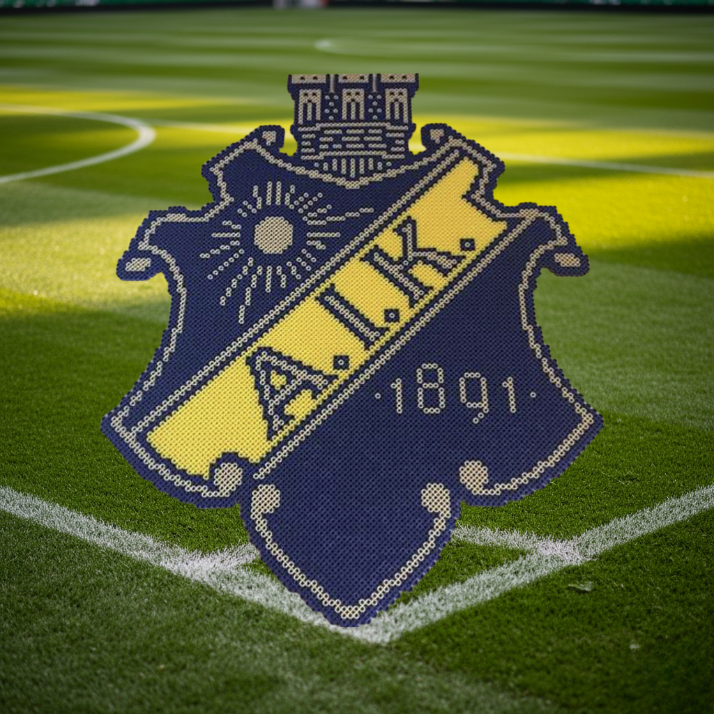 AIK pärlplatta klubbmärke